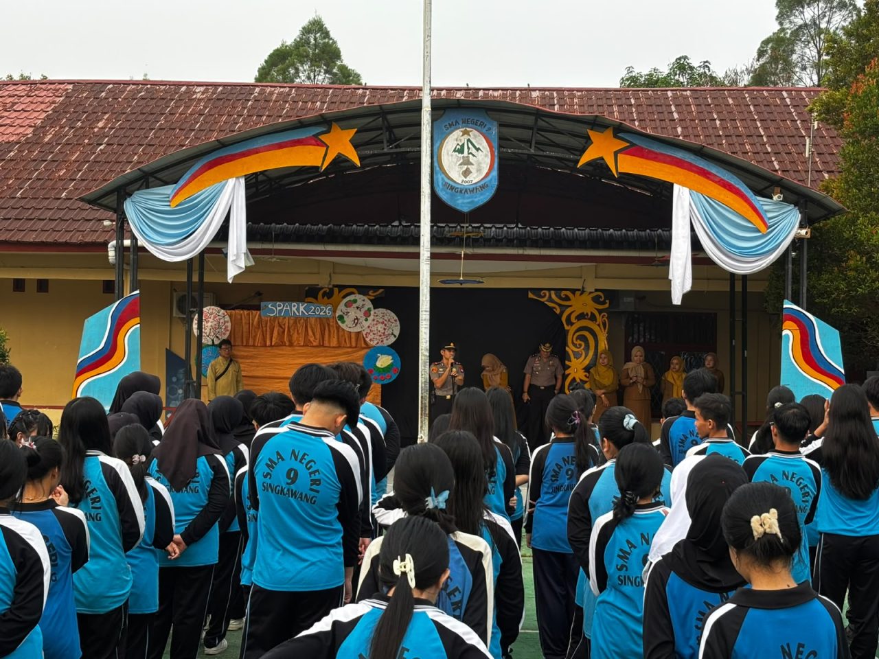 Sapa Siswa SMA Negeri 9 Singkawang, Kapolres dan Kapolsek Hadir Dekat dengan Generasi Muda