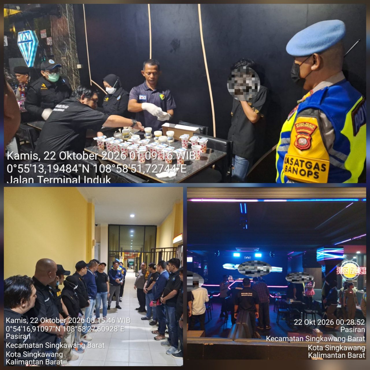 Polres Singkawang Bersama BNN Gelar Razia Narkoba, Wujudkan Tempat Hiburan yang Aman dan Sehat