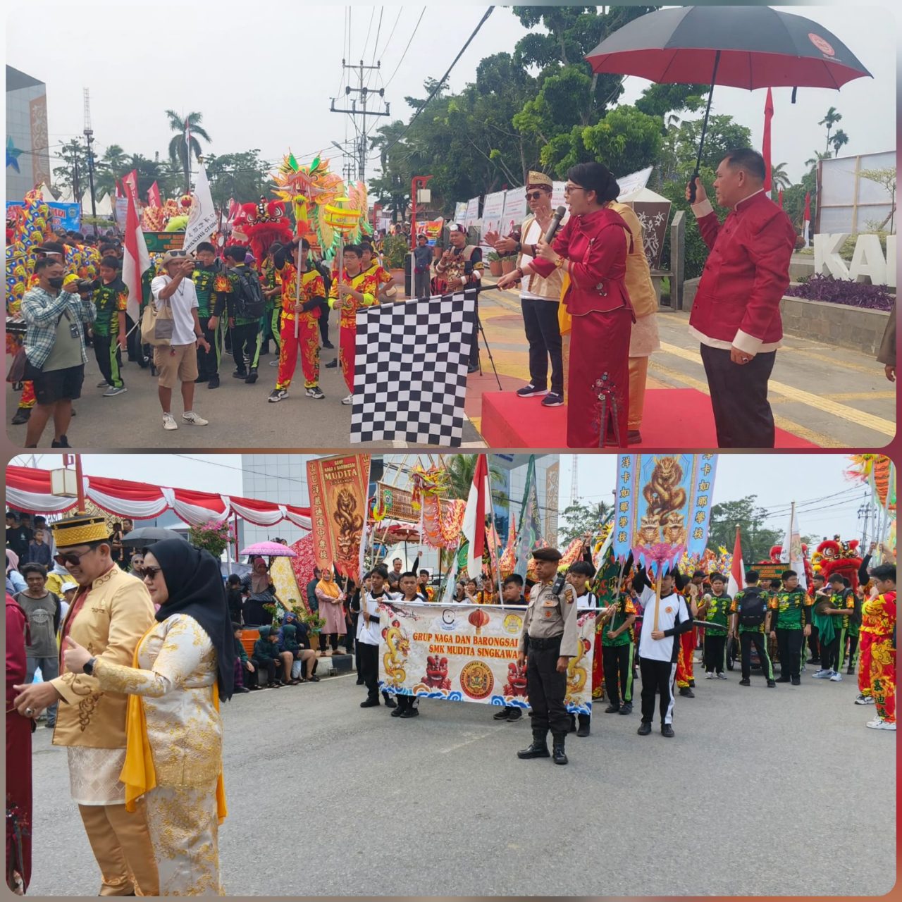 Polres Singkawang Hadir Amankan Karnaval Budaya, Wujudkan Perayaan Penuh Harmoni dan Kebersamaan