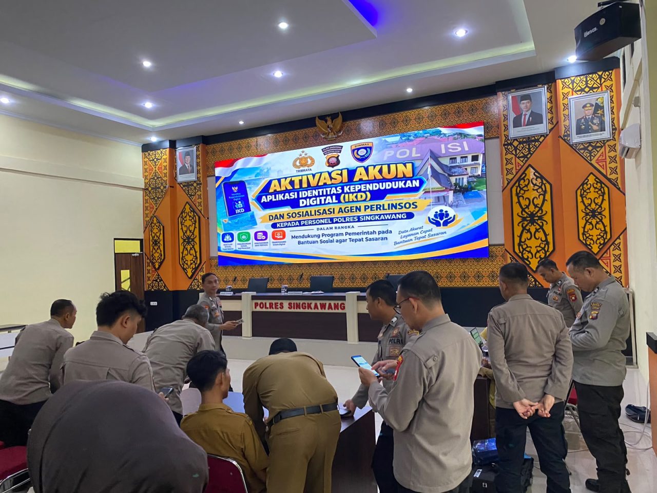 Aktivasi IKD, Polres Singkawang Dukung Transformasi Pelayanan Publik yang Mudah dan Aman
