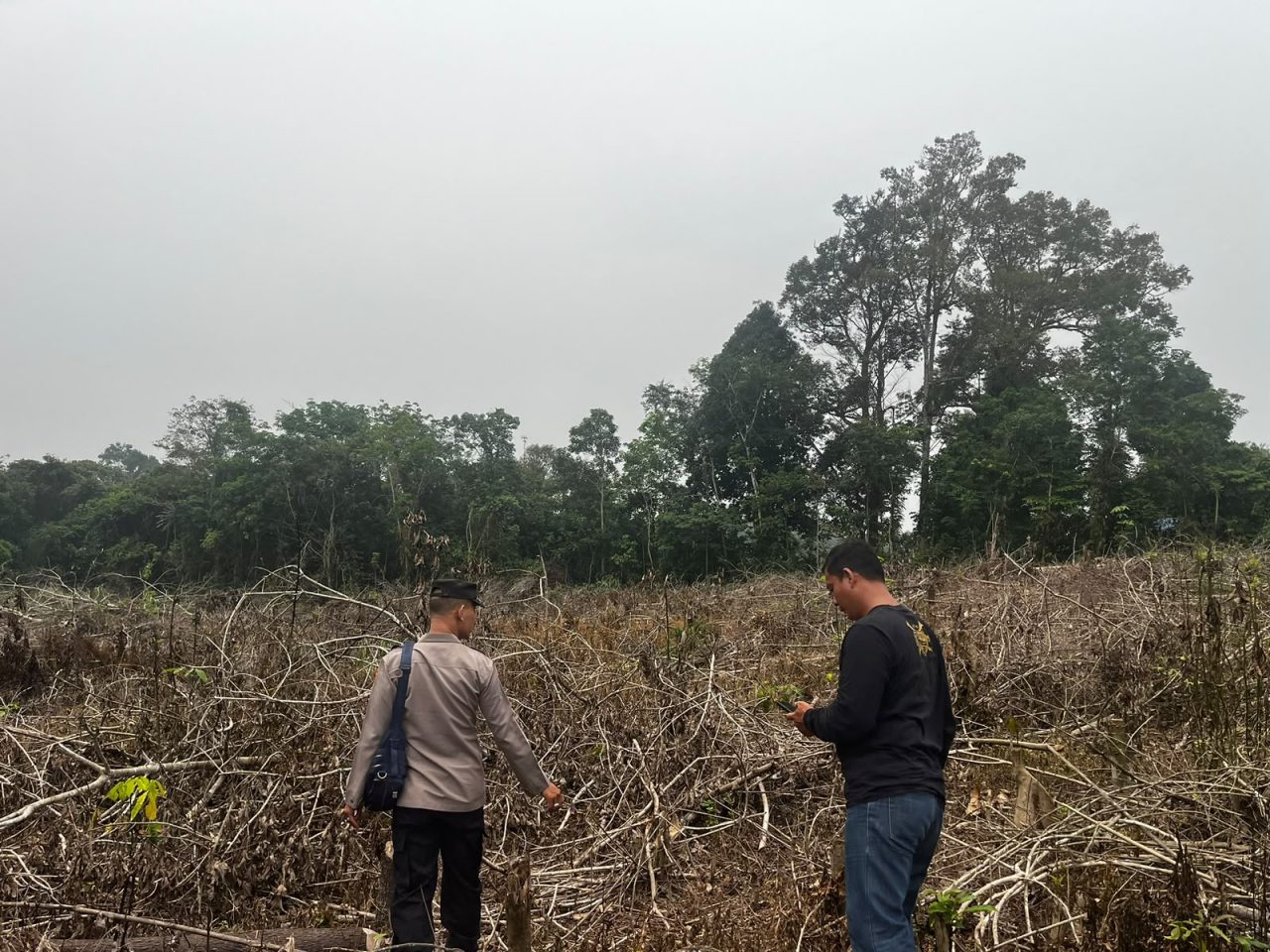 Lahan Aman,Polsek Laksanakan Patroli dan Pengawasan Lahan