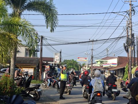Polres Singkawang Hadir di Pagi Hari, Wujudkan Lalu Lintas yang Aman dan Tertib bagi Masyarakat