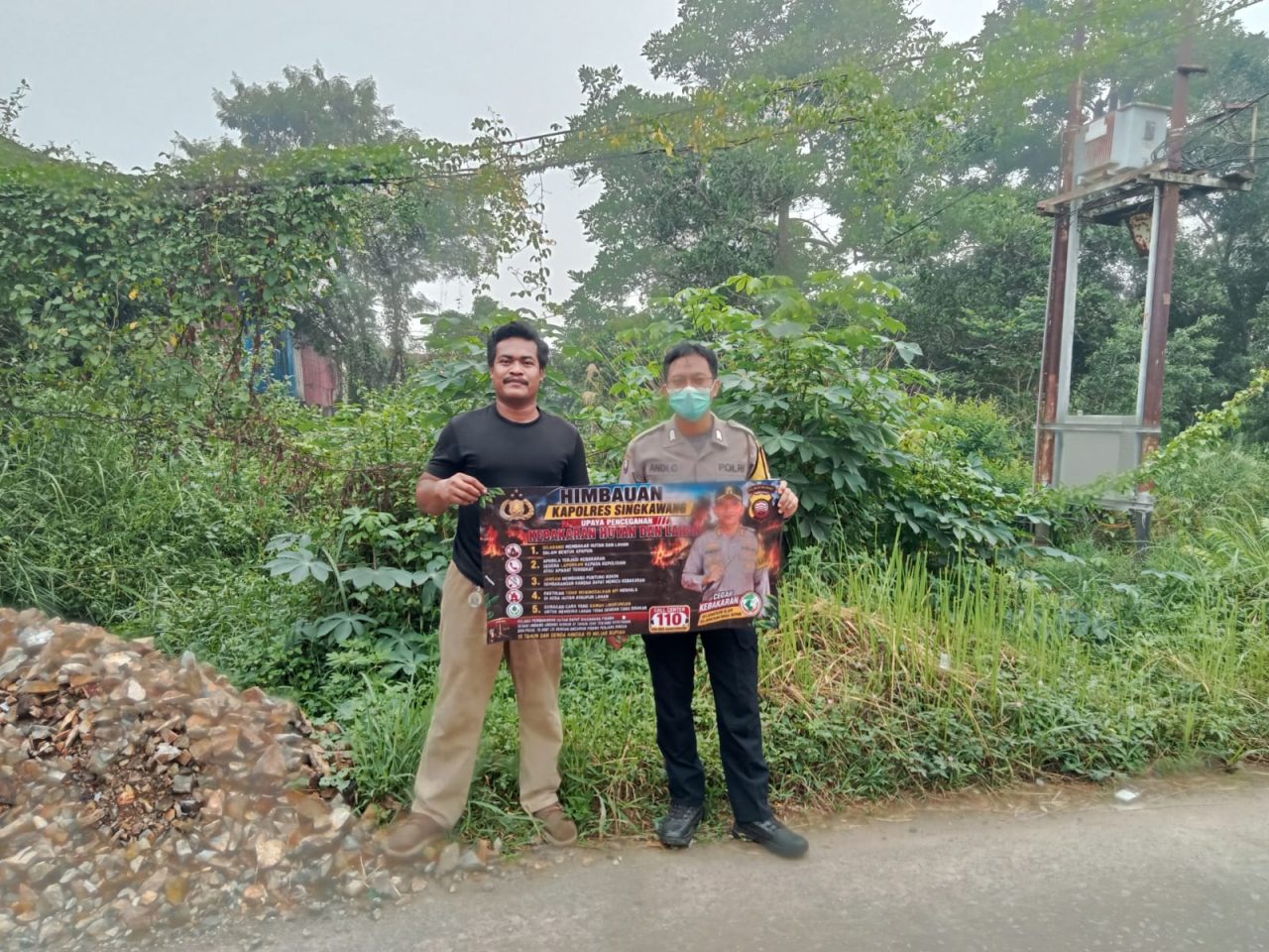 Bhabinkamtibmas Sekip Lama Edukasi Warga untuk Cegah dan Waspada Dampak Karhutla