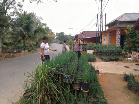 Lewat P2B, Polres Singkawang Dorong Ketahanan Pangan dari Halaman Rumah